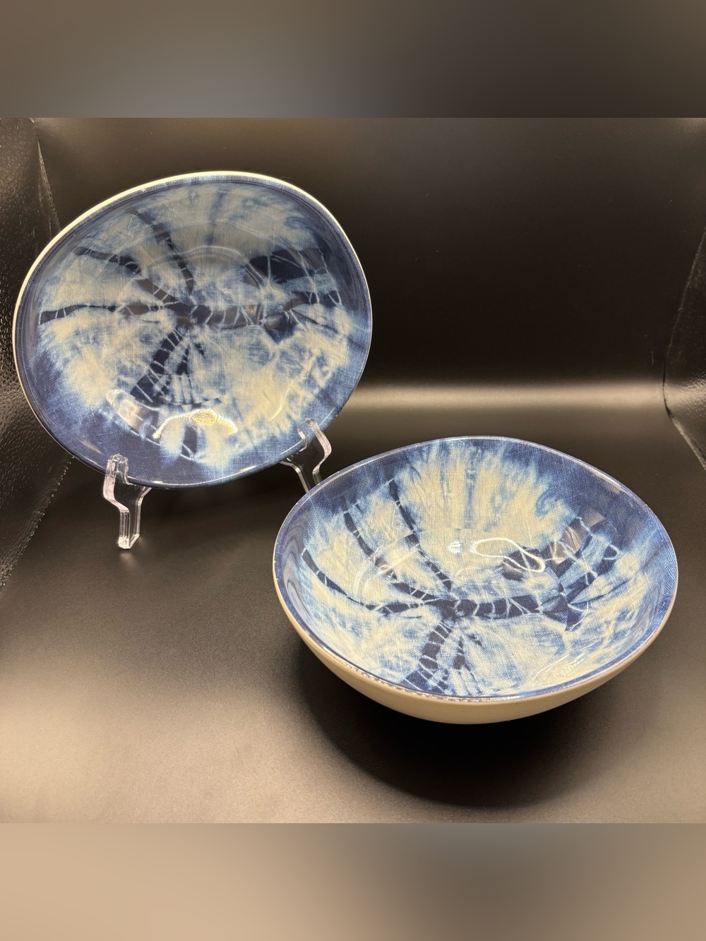 Sigrid Olsen Nautical Tie-Dye Sand Dollar Bowls - Set of 2